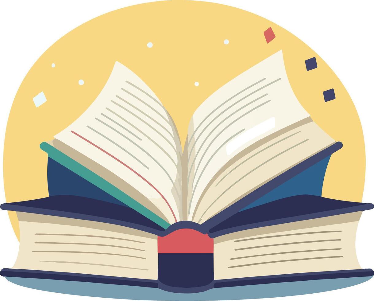 Creative Open Book vector