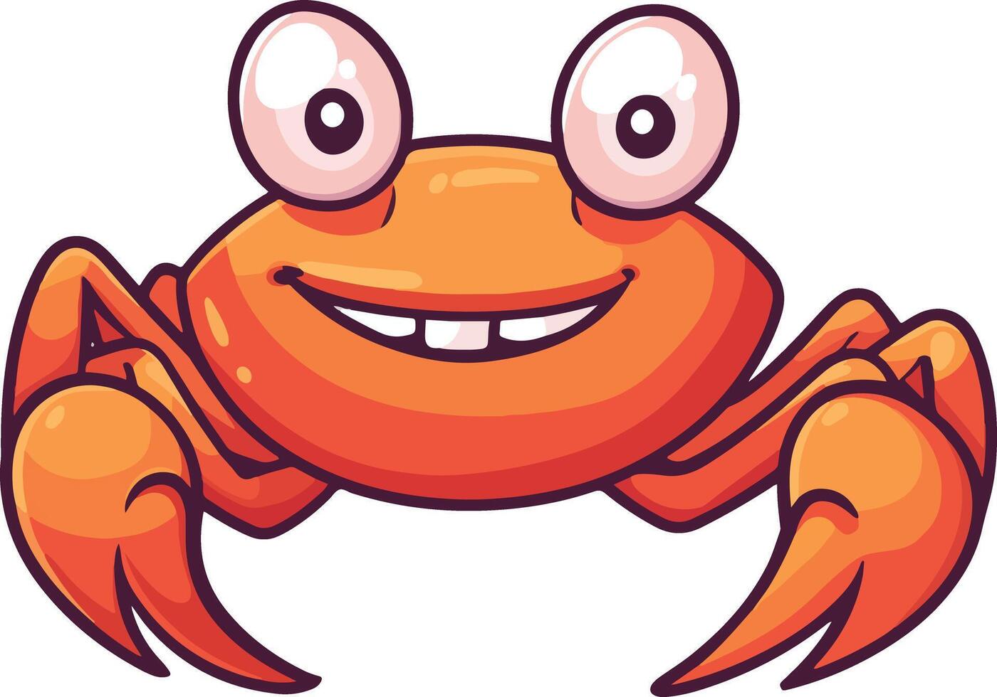 Friendly Crab Cartoon vector