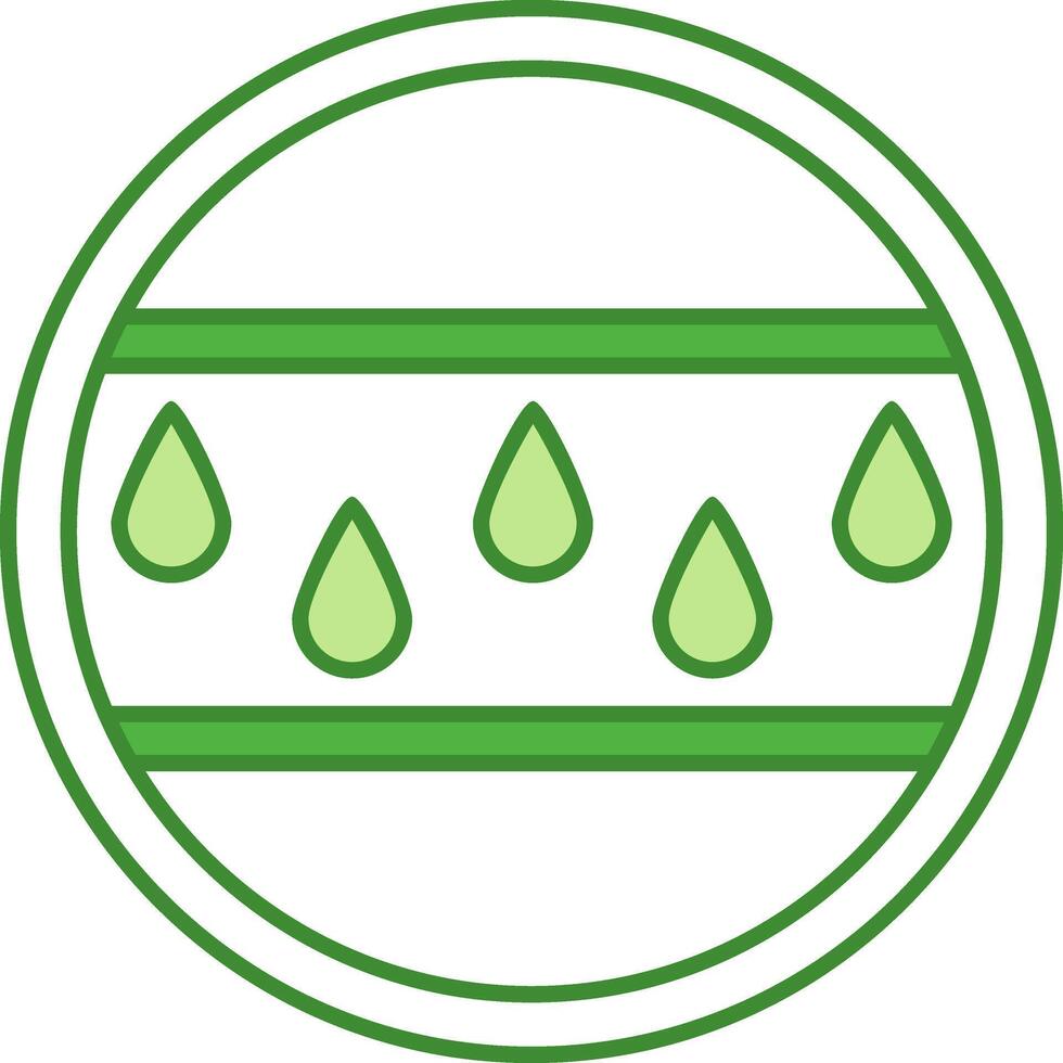 Green Label Retains Moisture. Sticker For Cosmetics Packaging. Skin Care Concept vector