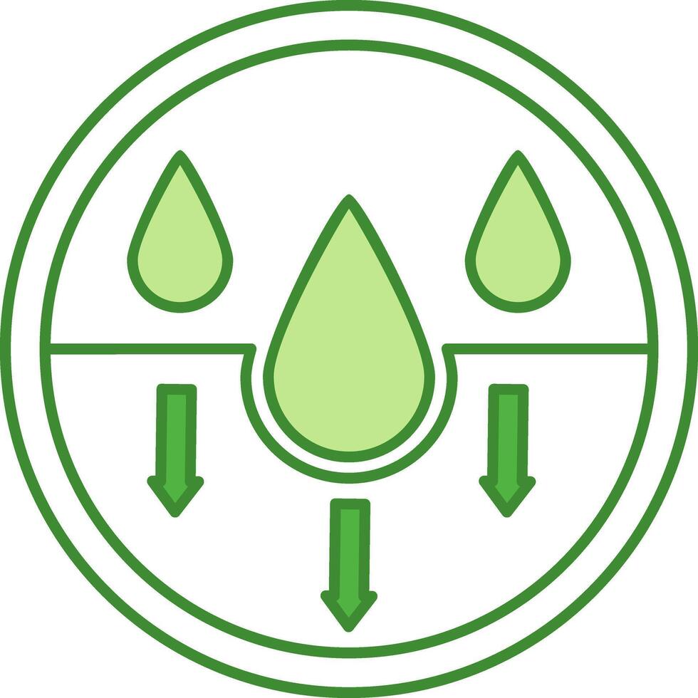 Green Label Absorbs Quickly. Sticker For Cosmetics Packaging. Skin Care Concept vector
