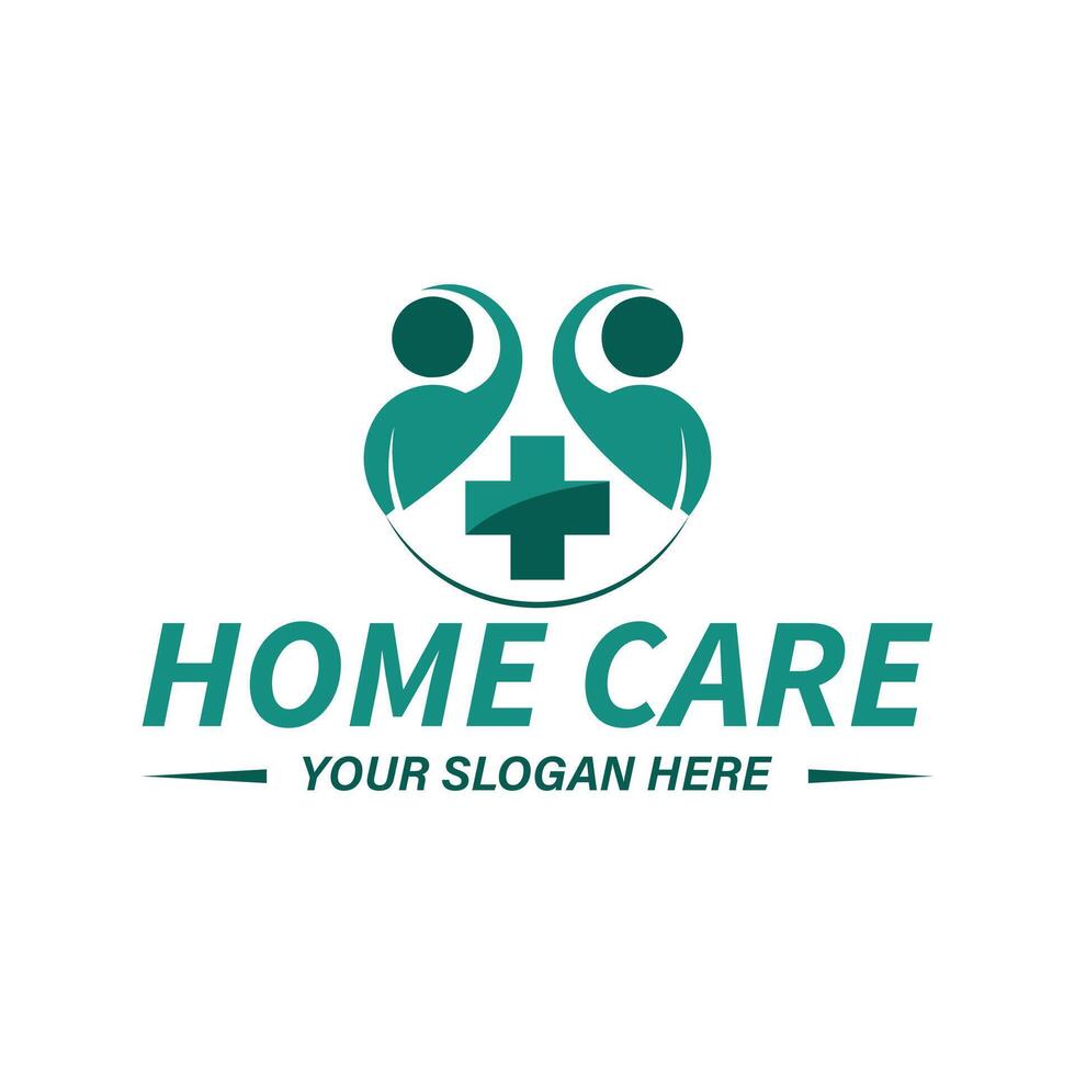 medical healthcare nursing clinic hospital dental home care new modern unique wellness logo vector