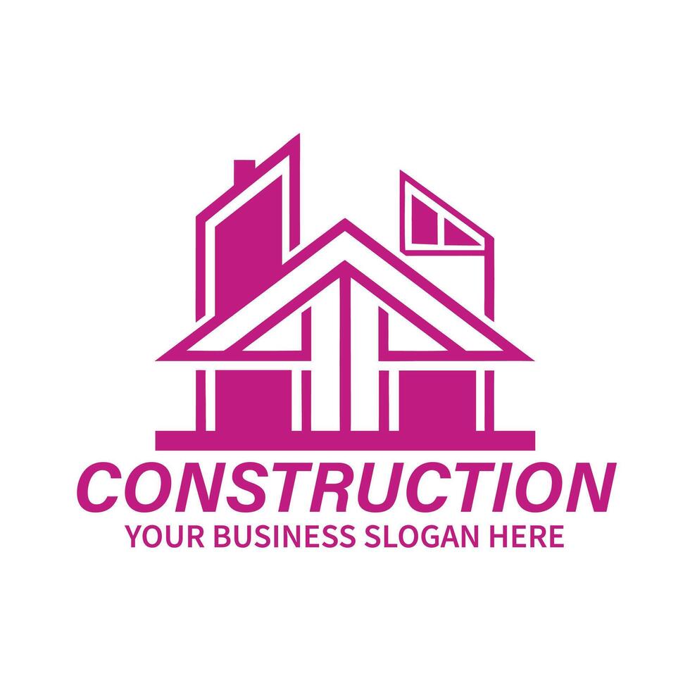 modern real estate property construction excavation logo vector