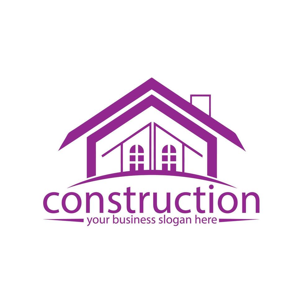 professional,minimal real estate, construction or realtor logo for your company vector