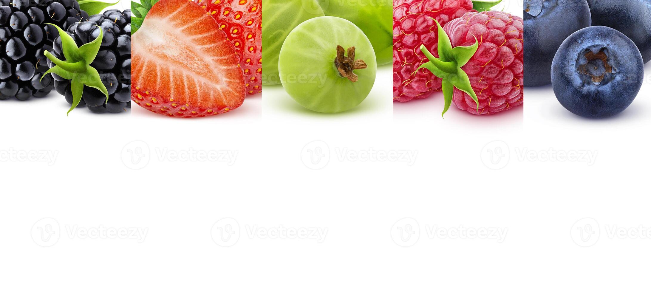 Berries texture with copy space, border of berry, panoramic photo