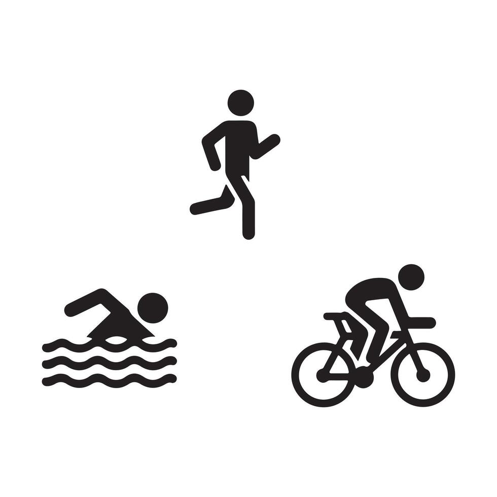 Recreational Sports and Outdoor Activities, Icon Set in vector