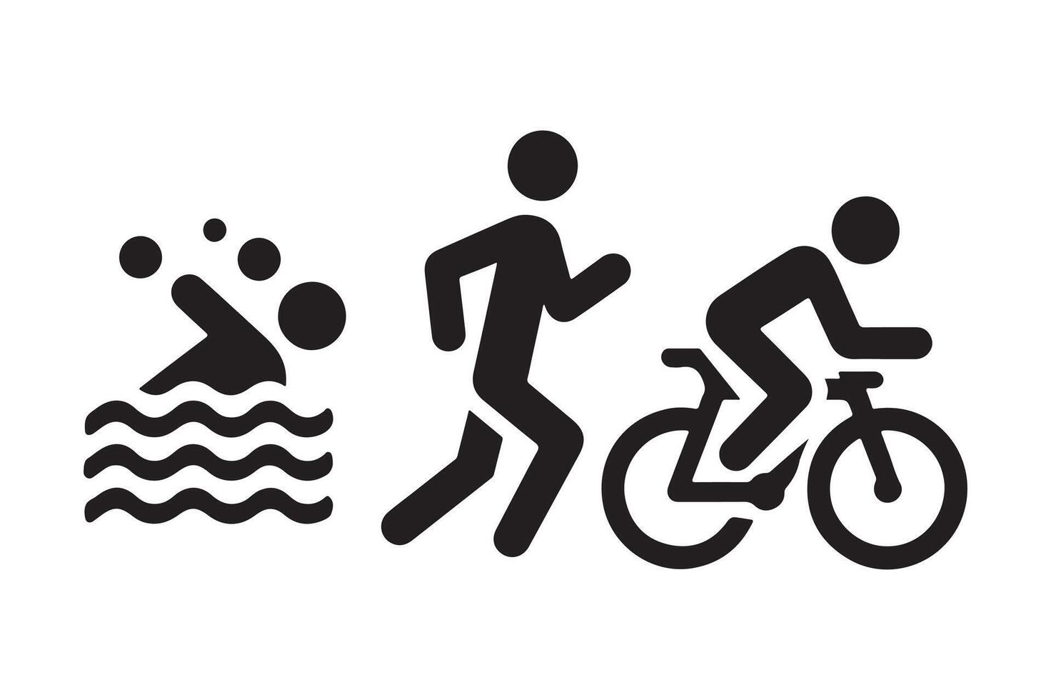 Leisure activities and outdoor sports. A set of sport icons vector
