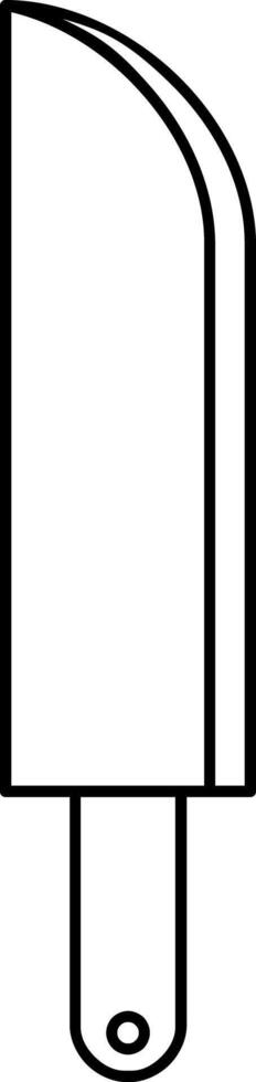 Simple minimalist icon of a knife vector