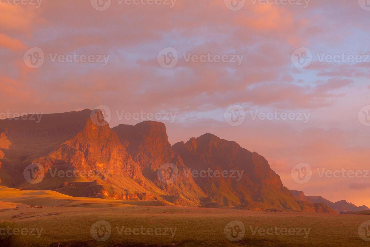 Golden Light on the Peaks photo