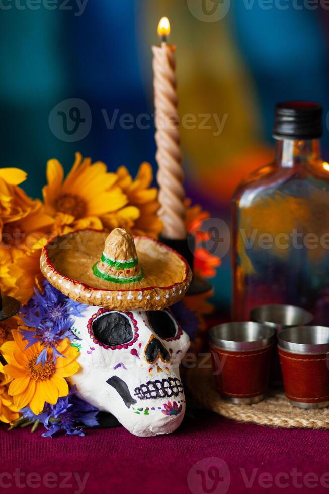 Celebration of the Day of the Dead in Mexico photo