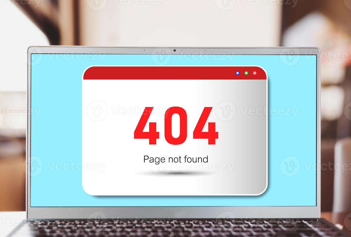 404 Page not found error. Screen shows errors on website page to contact maintenance or support. Concepts of internet network, troubleshooting server connection problems, and improving signal failures photo