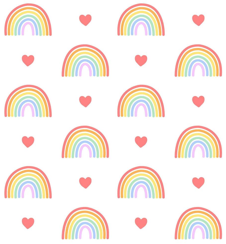 Pattern of lgbt rainbow vector