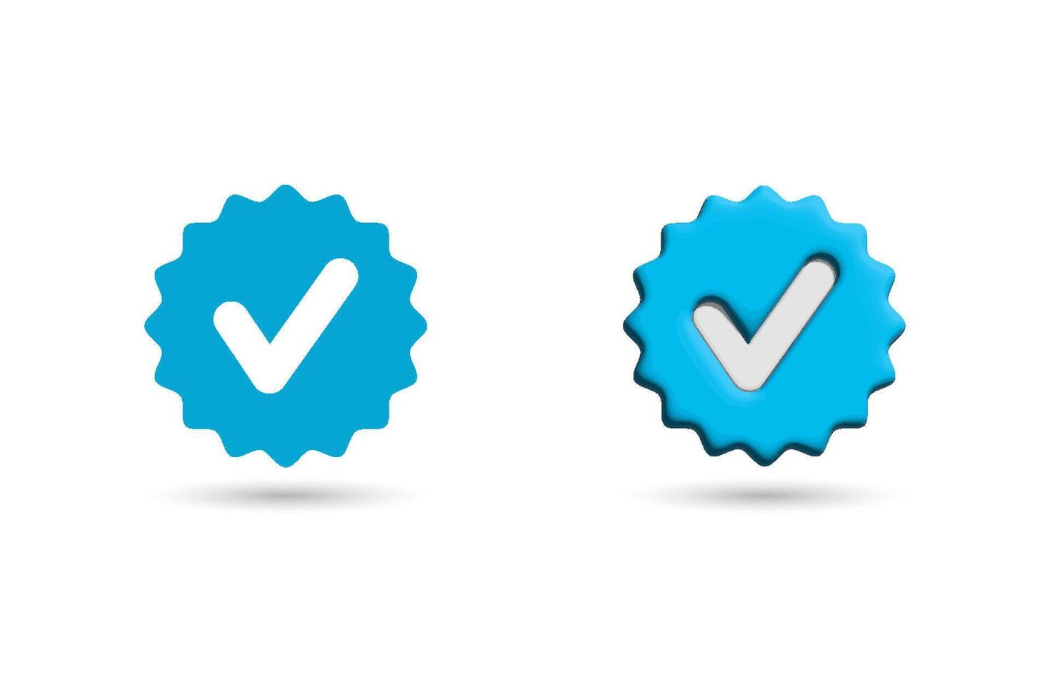 Check mark icon. 3d check mark, verification icon illustration. vector
