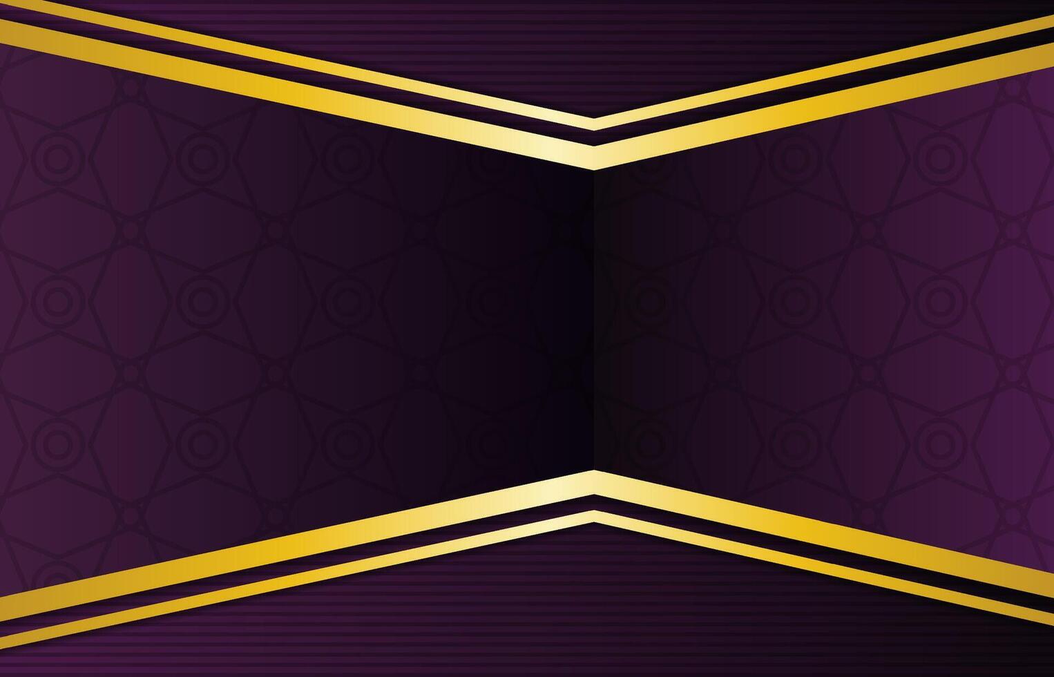 Dark Purple and gold colors modern background. Art abstract illustration with an elegant bright gradient design. hexagon geometric pattern vector