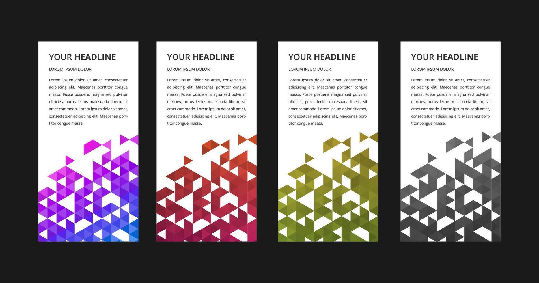 vertical banner design template illustration, Geometric, polygonal Abstract background, texture, advertisement layout. web page. header for website vector