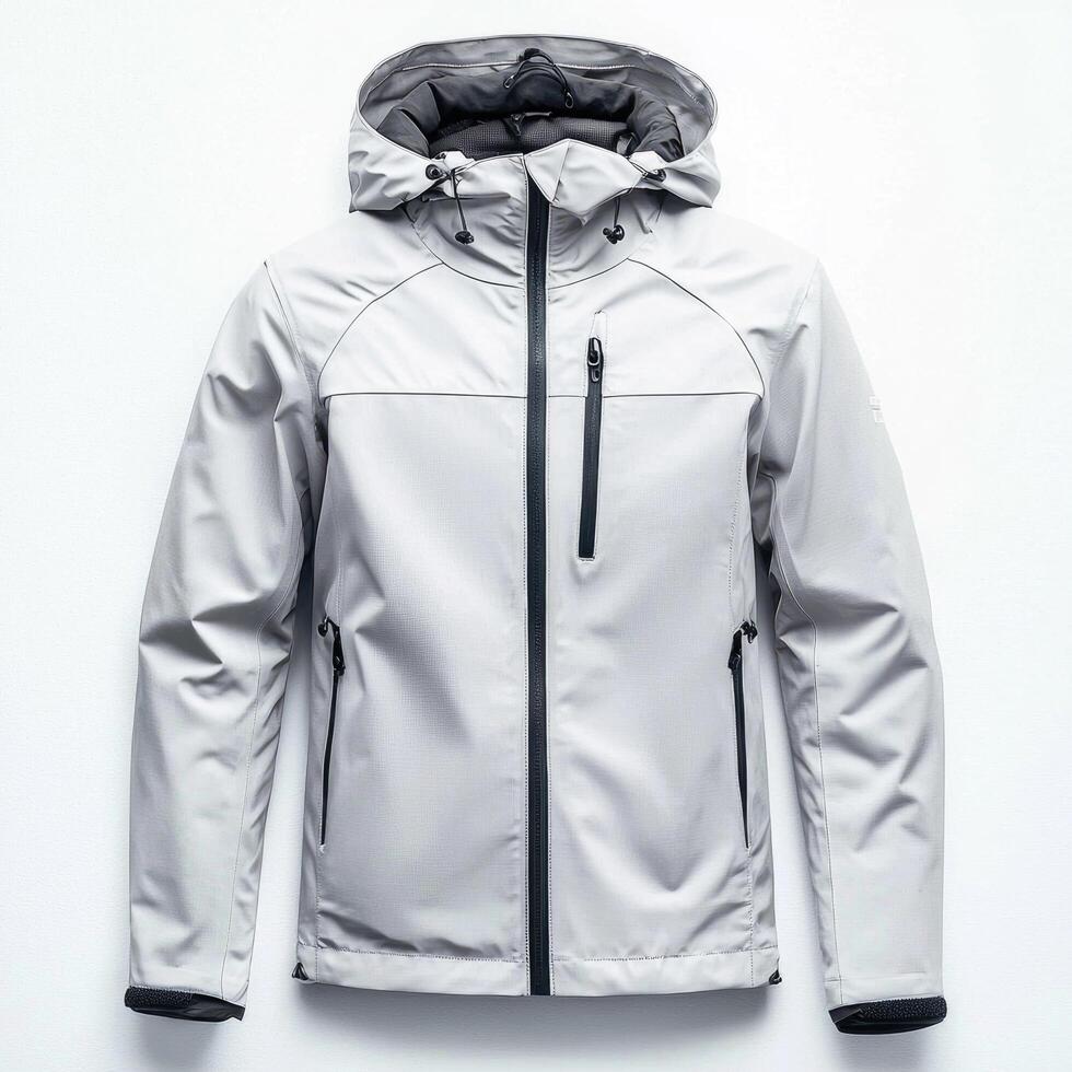 Windbreaker jacket isolated on a white background photo