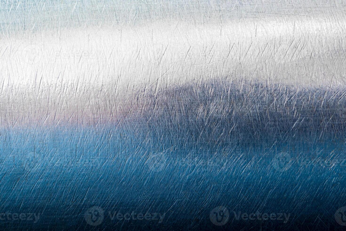 Shiny surface and scratched on stainless steel photo