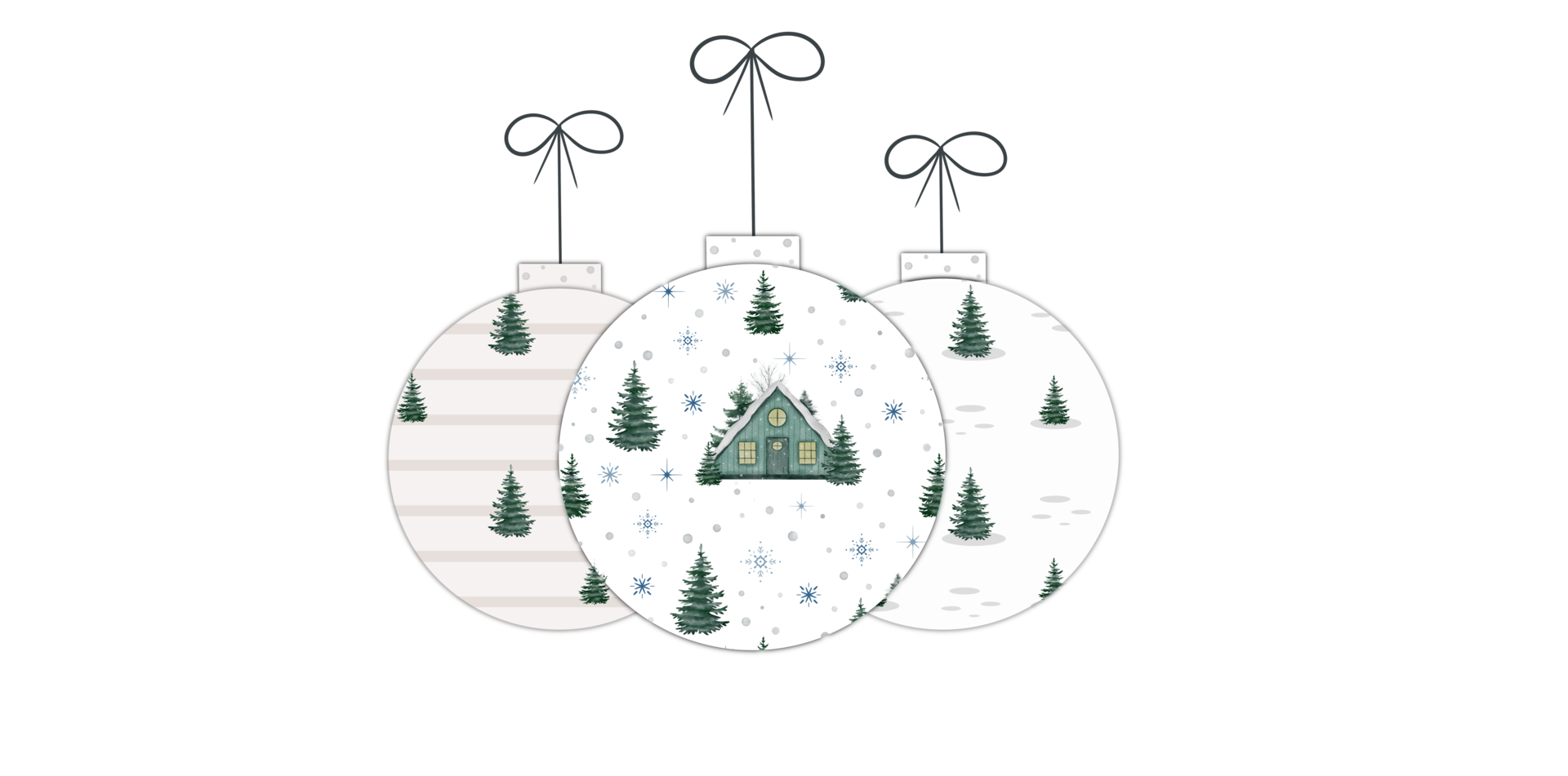 Delightful Vintage Christmas Toys. Unique Watercolor Patterns Featuring Snowmen and Reindeer Characters png