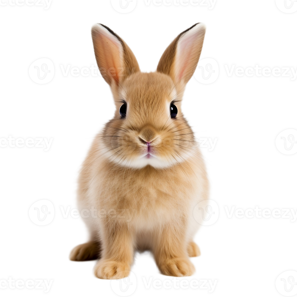 Cute bunny celebrating Easter joy png