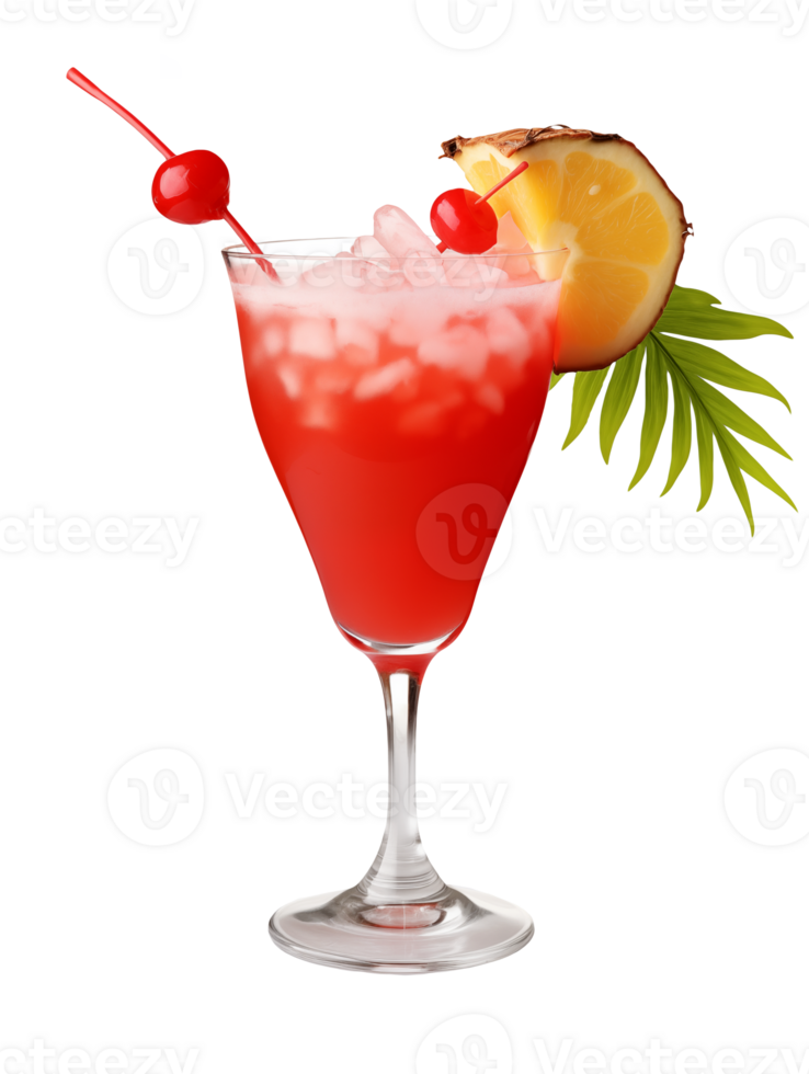 Cocktail isolated on transparent background. Clipping path included.. png