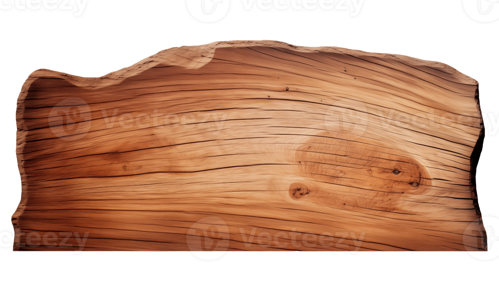 Wooden signboard isolated on transparent background with clipping path. Top view png