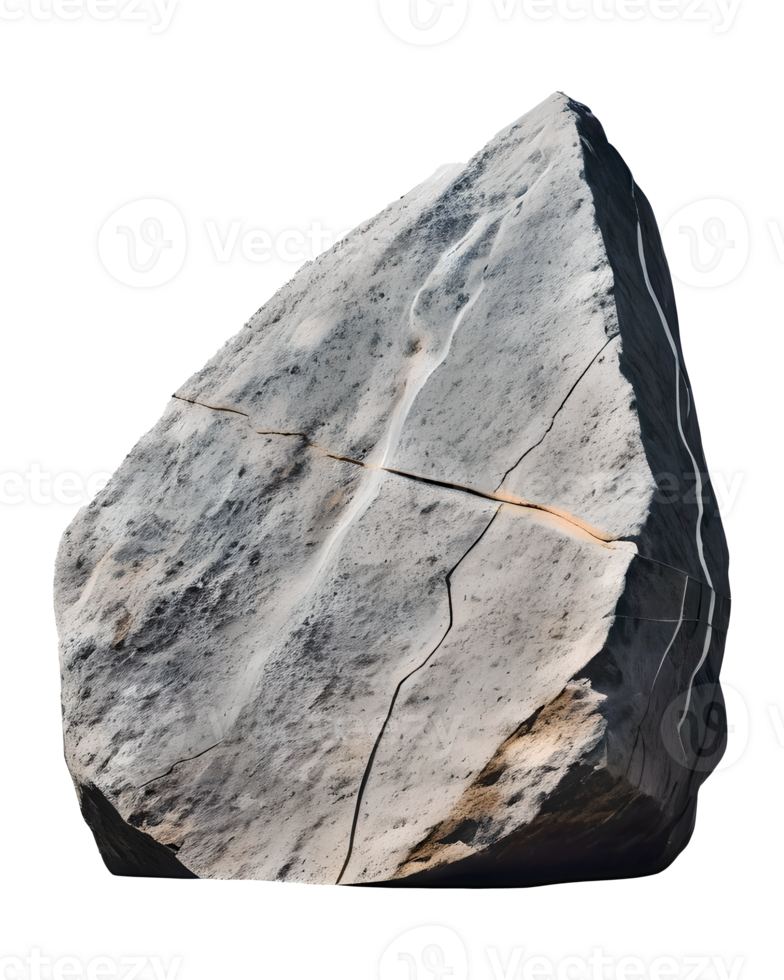 Stone isolated on transparent background. png