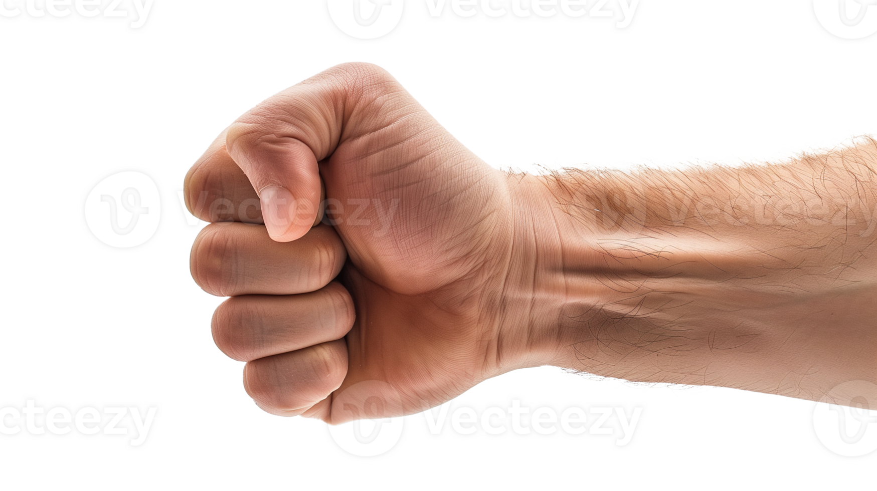 Fist of man isolated on transparent background png