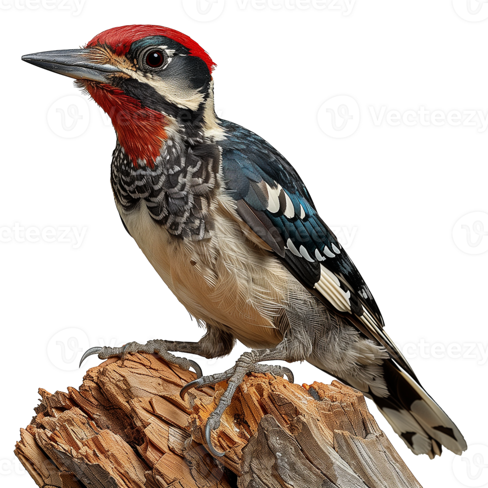 Great spotted woodpecker, Dendrocopos major, isolated on transparent background png