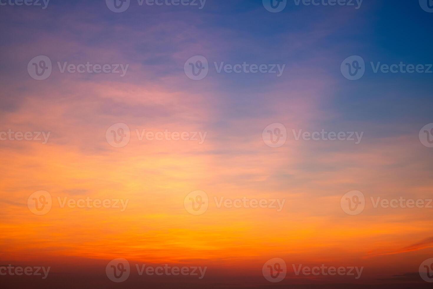 Beautiful , luxury soft gradient orange gold clouds and sunlight on the blue sky perfect for the background, take in everning,Twilight, Large size, high definition landscape photo