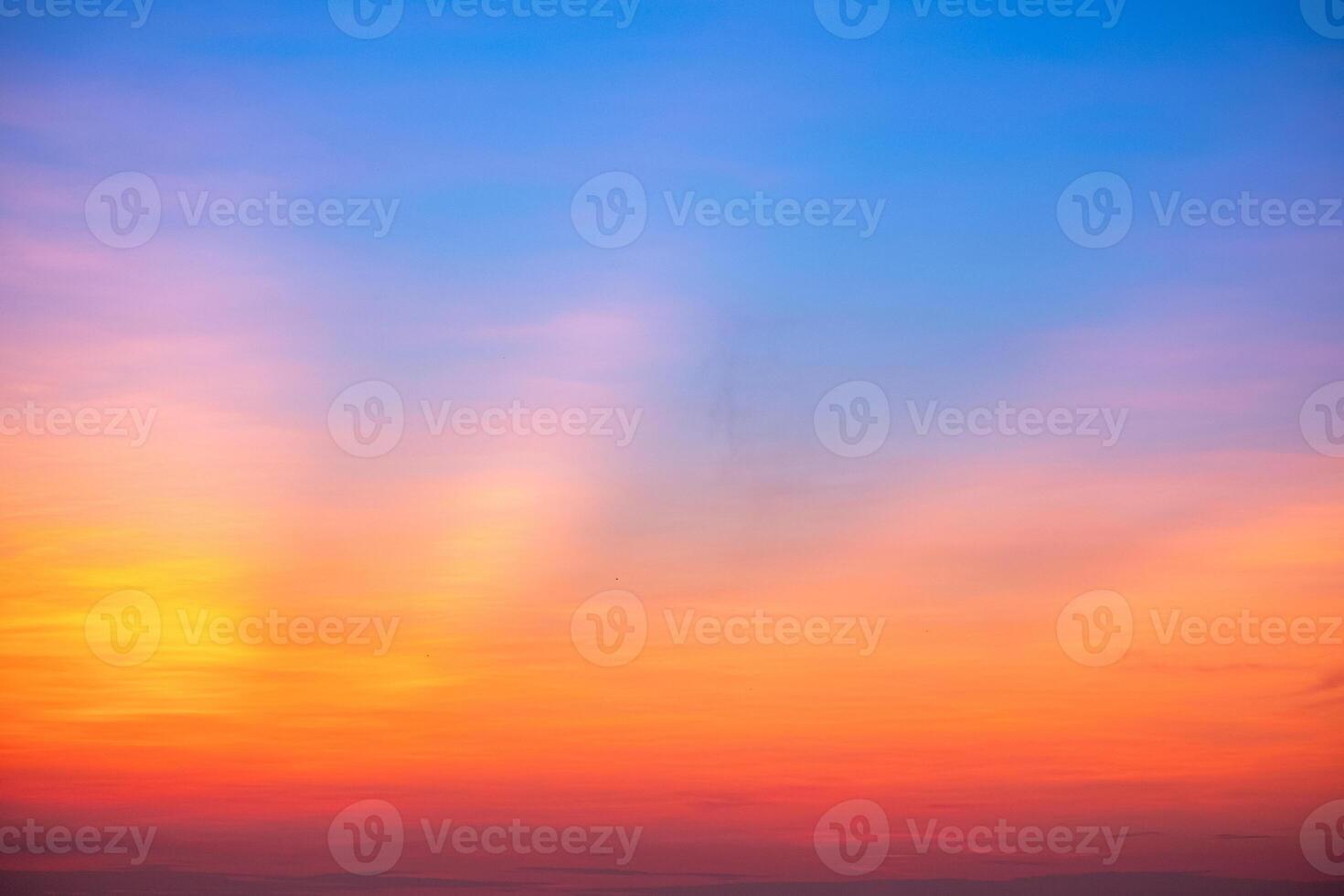 Beautiful , luxury soft gradient orange gold clouds and sunlight on the blue sky perfect for the background, take in everning,Twilight, Large size, high definition landscape photo