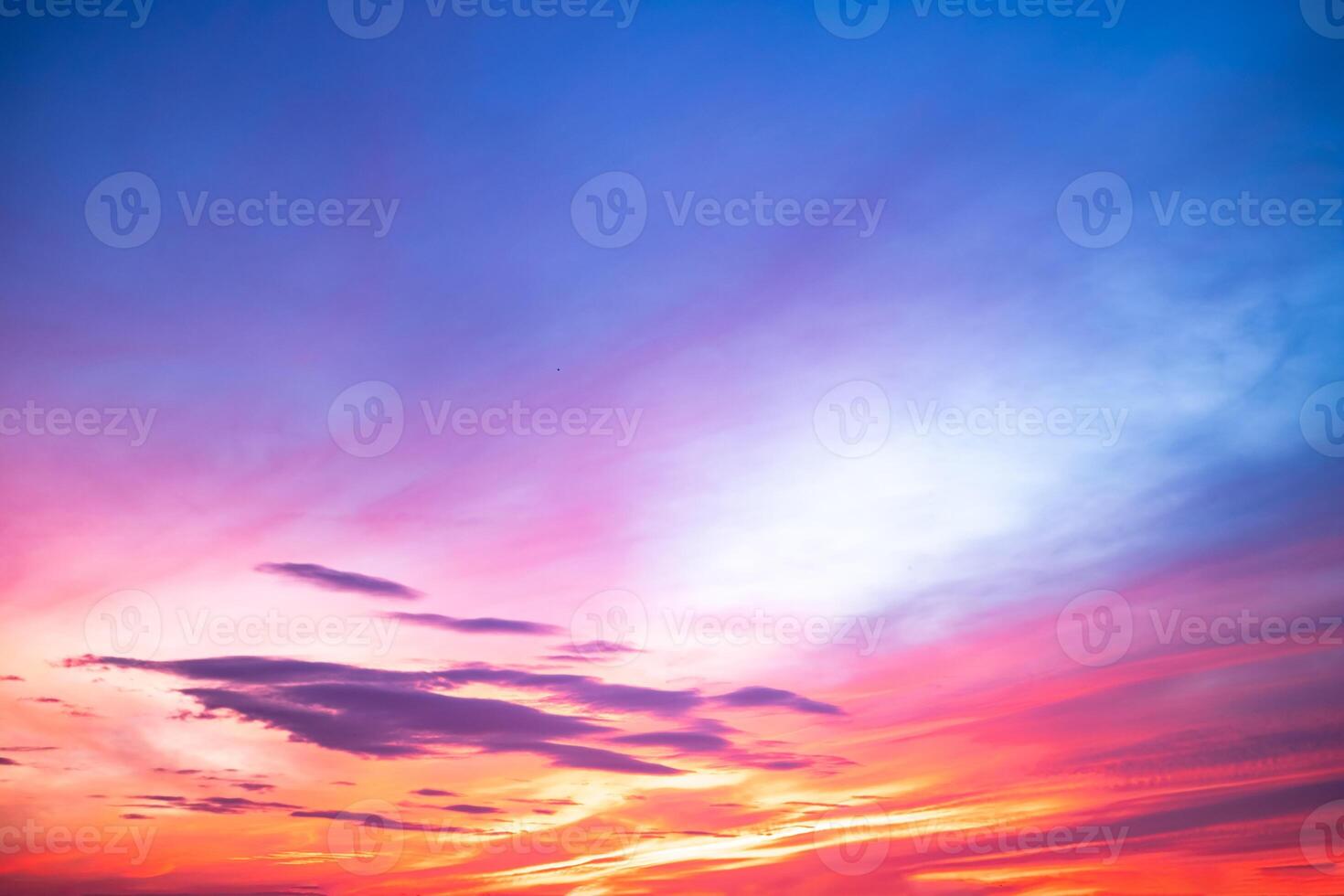 Beautiful , luxury soft gradient orange gold clouds and sunlight on the blue sky perfect for the background, take in everning,Twilight, Large size, high definition landscape photo