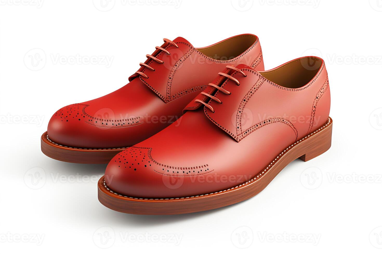 Illustration of red shoes for business on white background photo