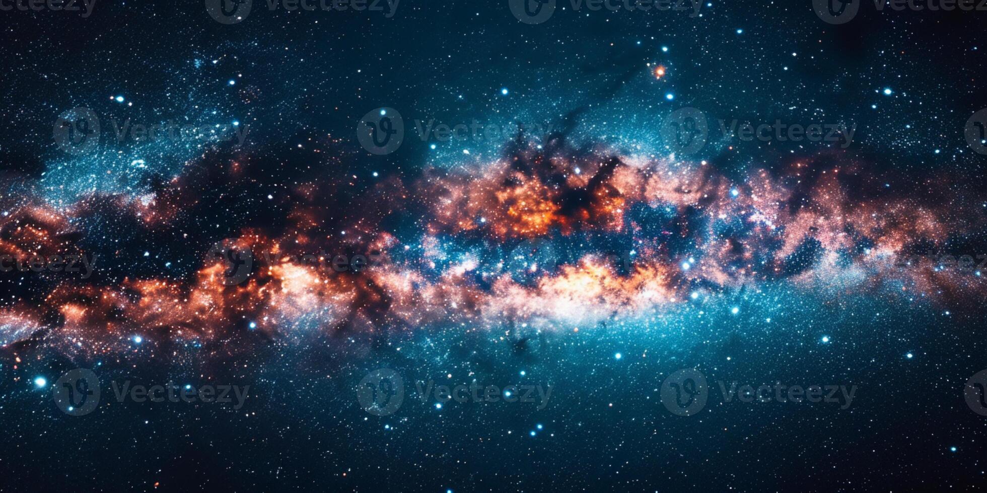 Starry Sky Banner Background photo