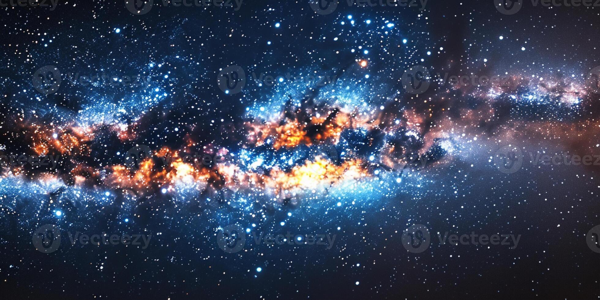 Starry Sky Banner Background photo