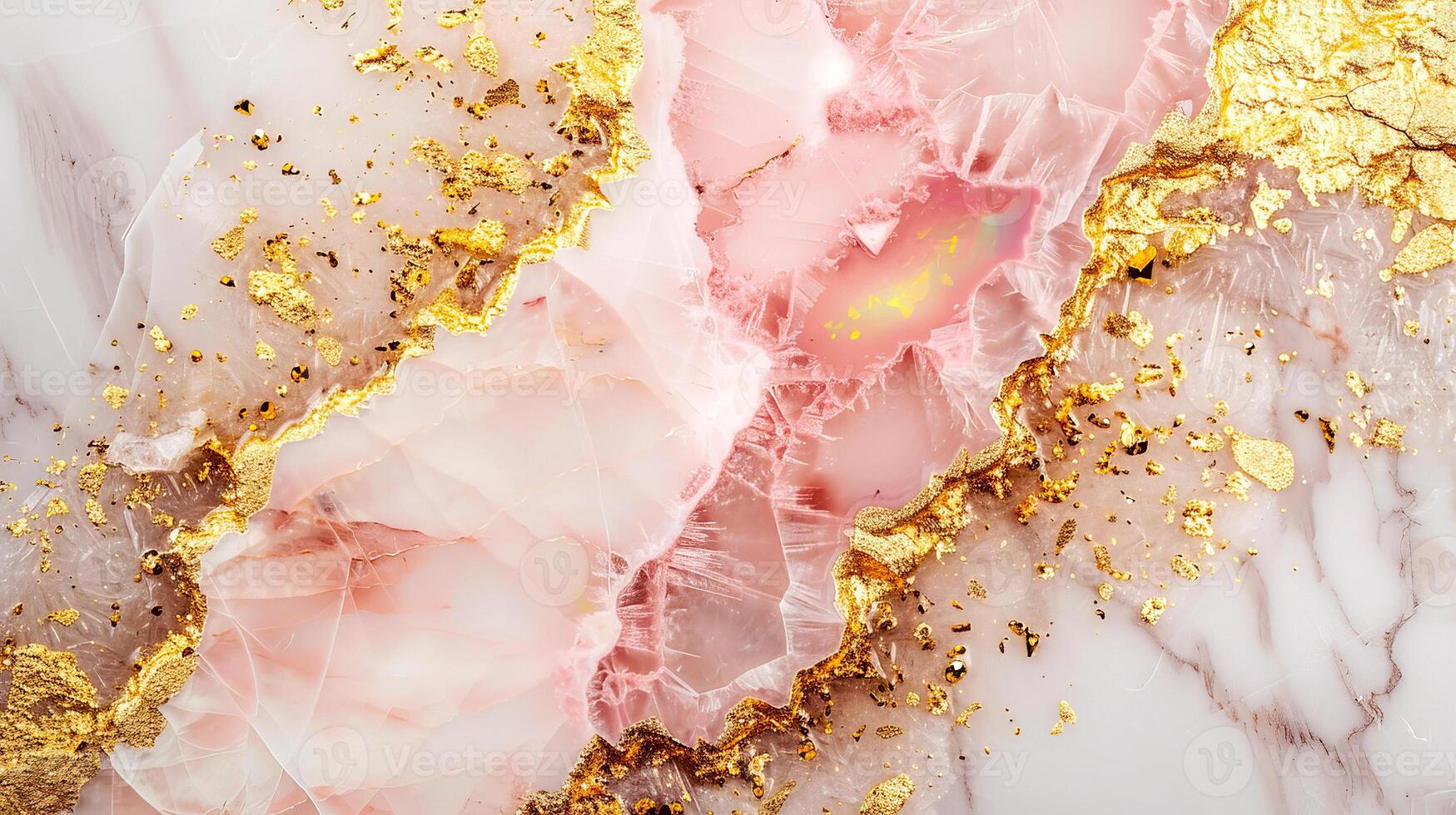 Abstract pink and gold marble texture, ideal for design projects, backgrounds, and luxury style artwork. photo