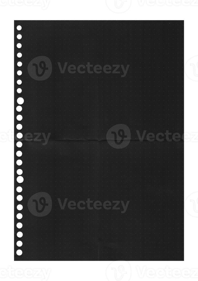 Black Paper in Dots Pattern. Paper texture background, grid book , dot paper photo