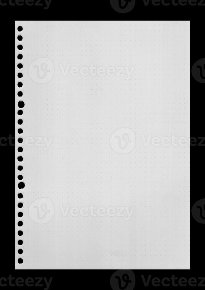 white Paper in Dots Pattern. Paper texture background, grid book , dot paper photo