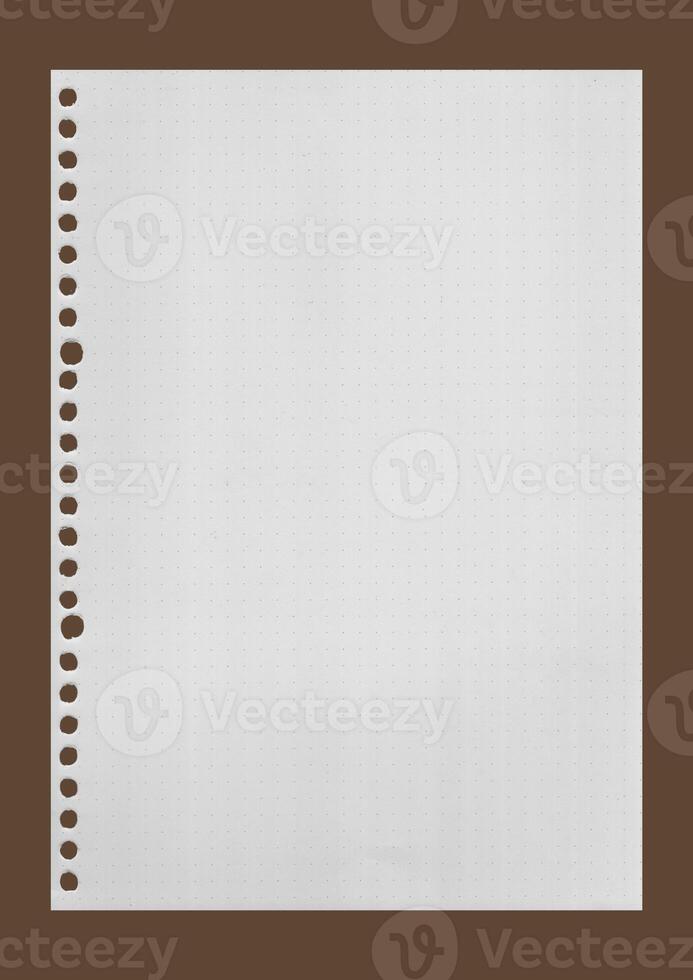 white Paper in Dots Pattern. Paper texture background, grid book , dot paper photo
