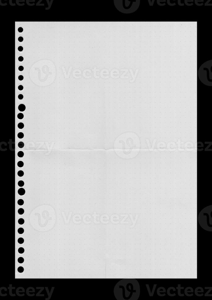 white Paper in Dots Pattern. Paper texture background, grid book , dot paper photo