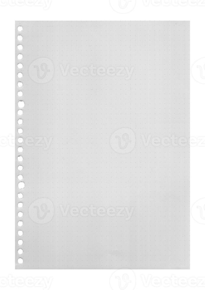white Paper in Dots Pattern. Paper texture background, grid book , dot paper photo