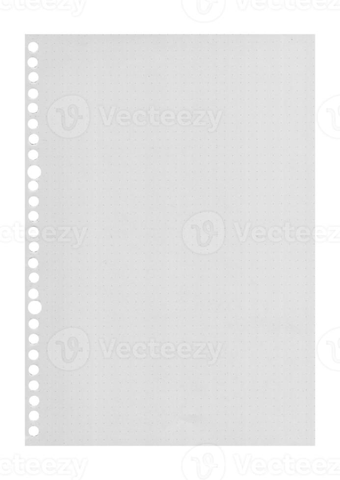 white Paper in Dots Pattern. Paper texture background, grid book , dot paper photo