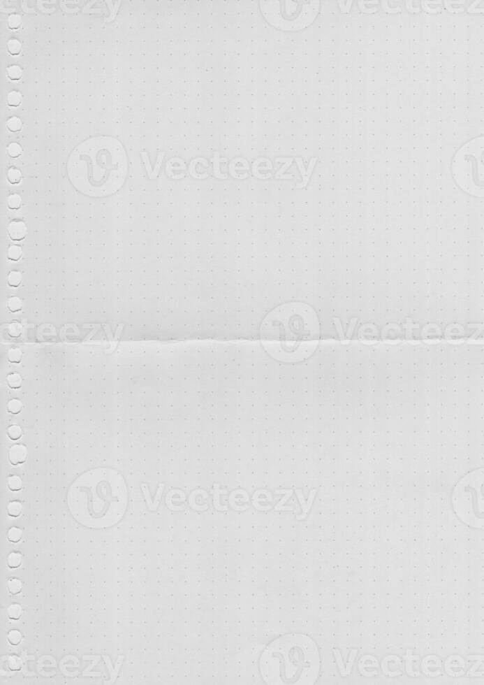 white Paper in Dots Pattern. Paper texture background, grid book , dot paper photo