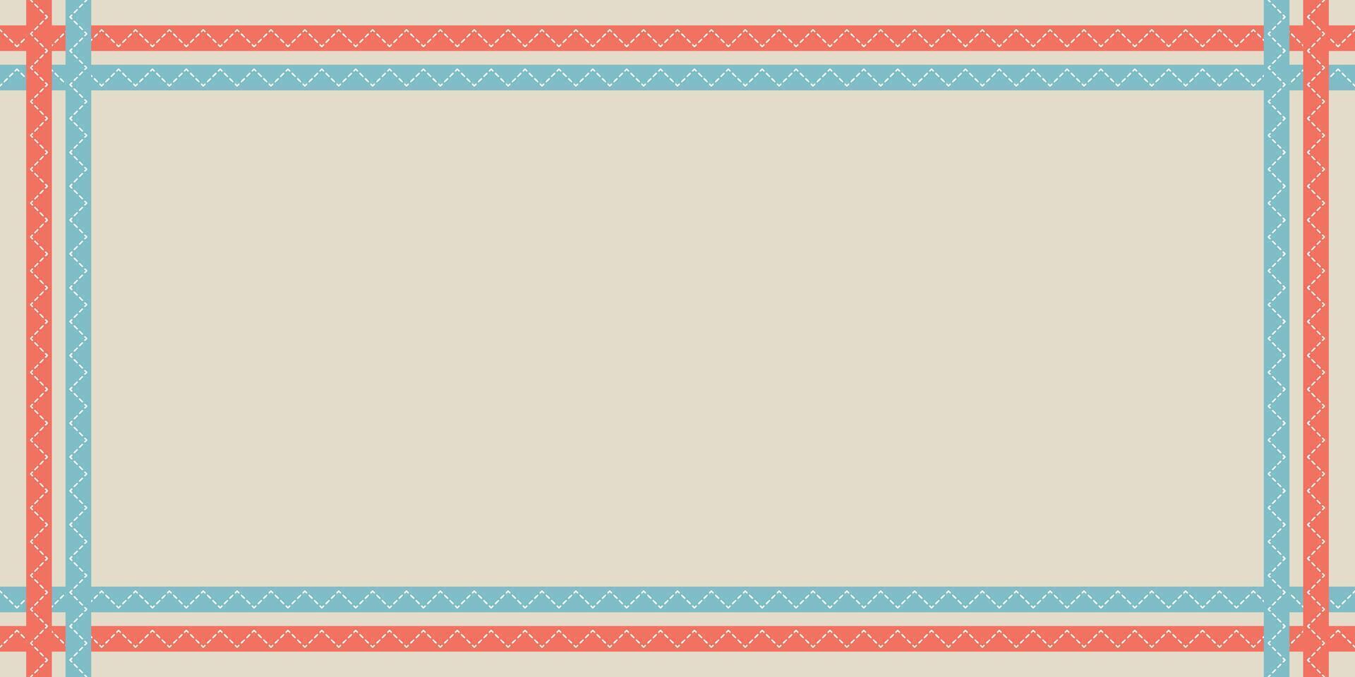 Pastel knitwear winter fashion pattern horizontal frame on old paper background have blank space. vector