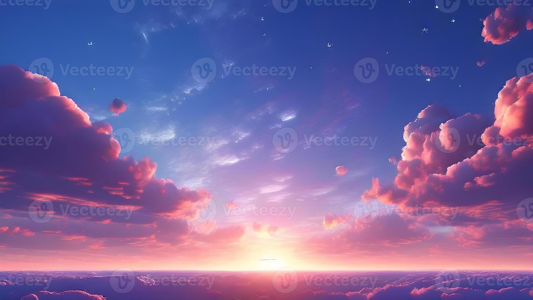Beautiful sky view sunrise clouds photo