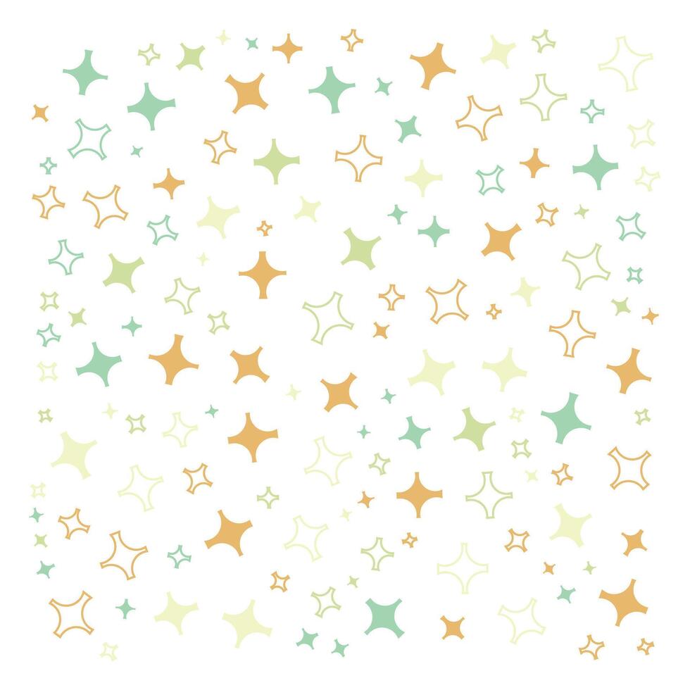 A star pattern with many different colors vector