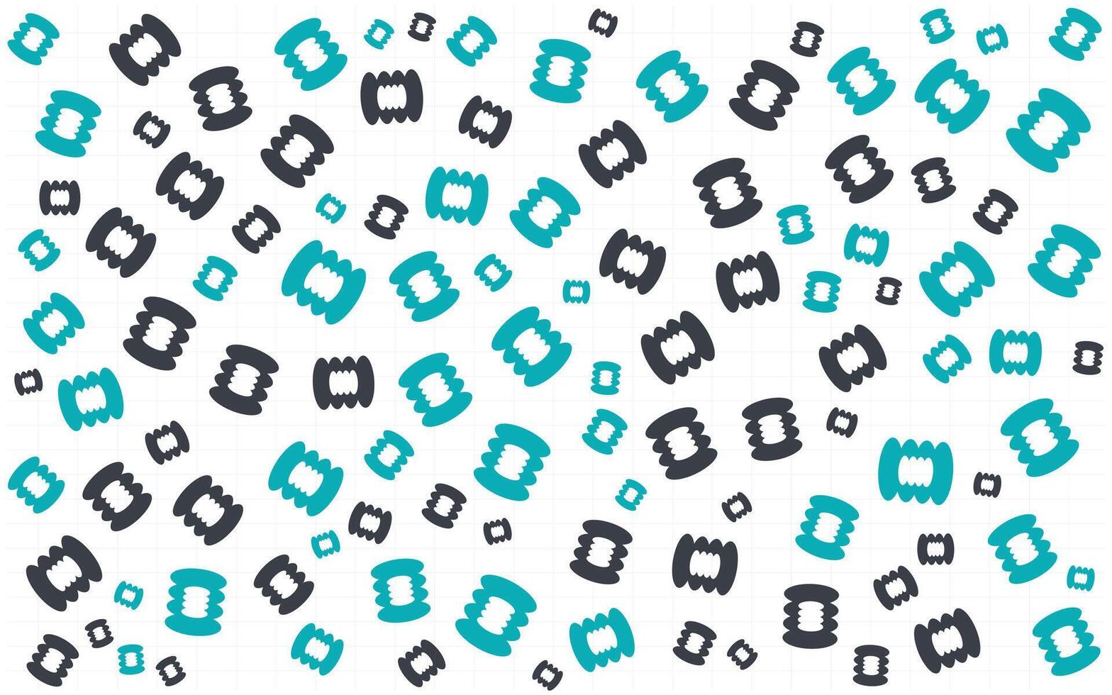 A pattern of black and blue squares on a white background vector