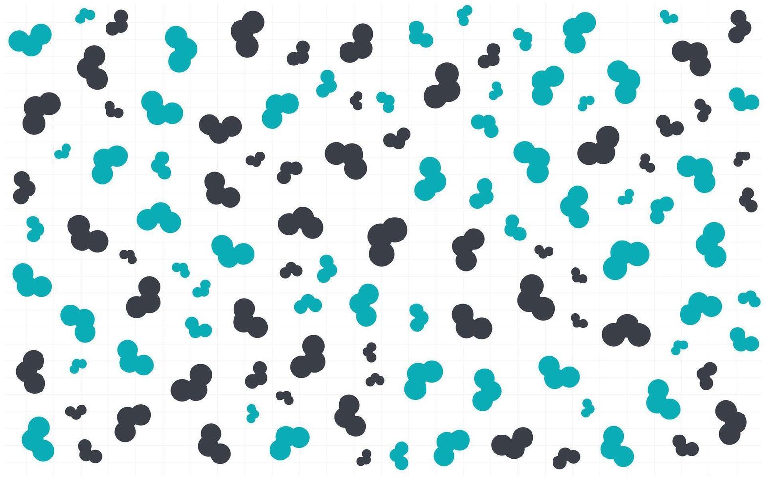 A pattern of black and white spots on a white background vector