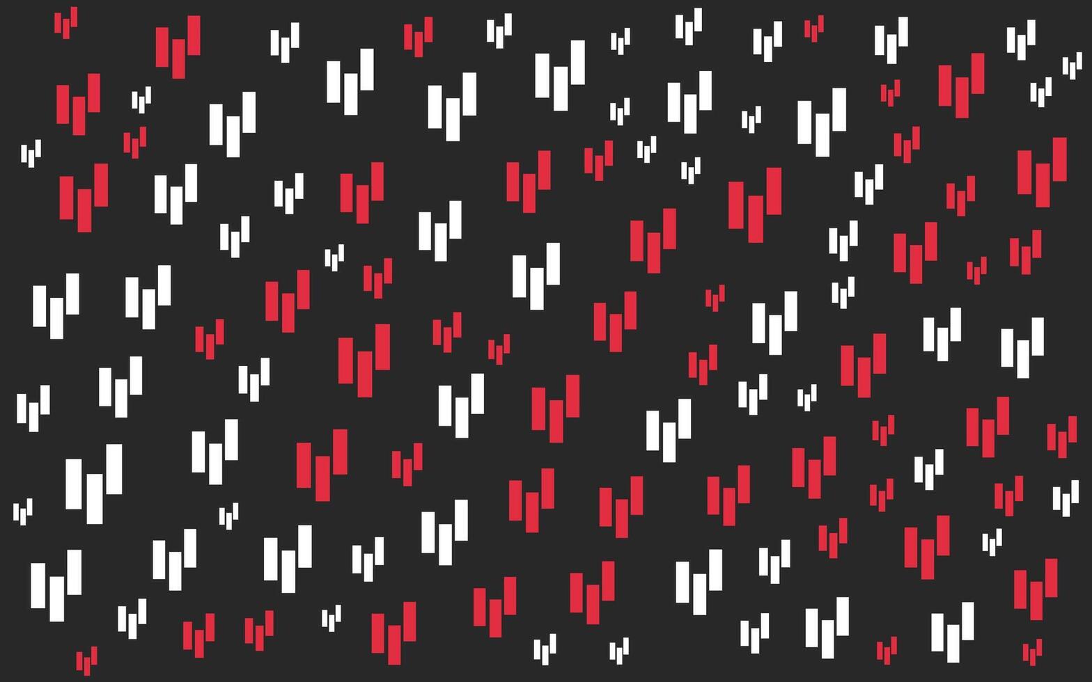 A black and white pattern with red and white squares vector