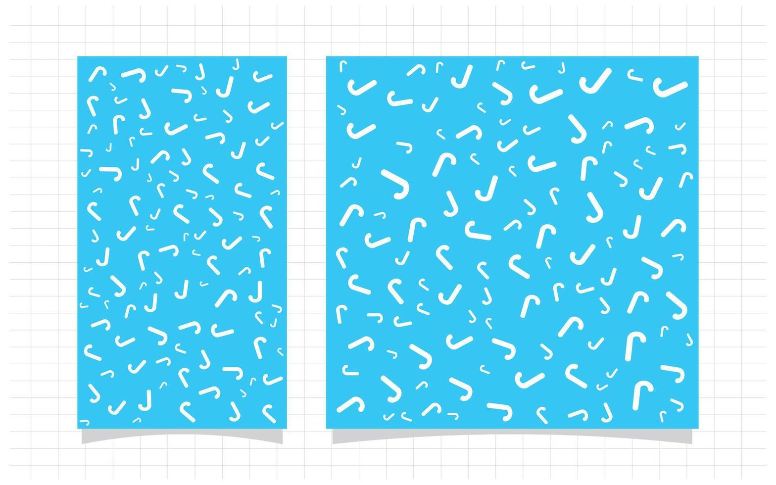 Two blue banners with white and blue patterns vector