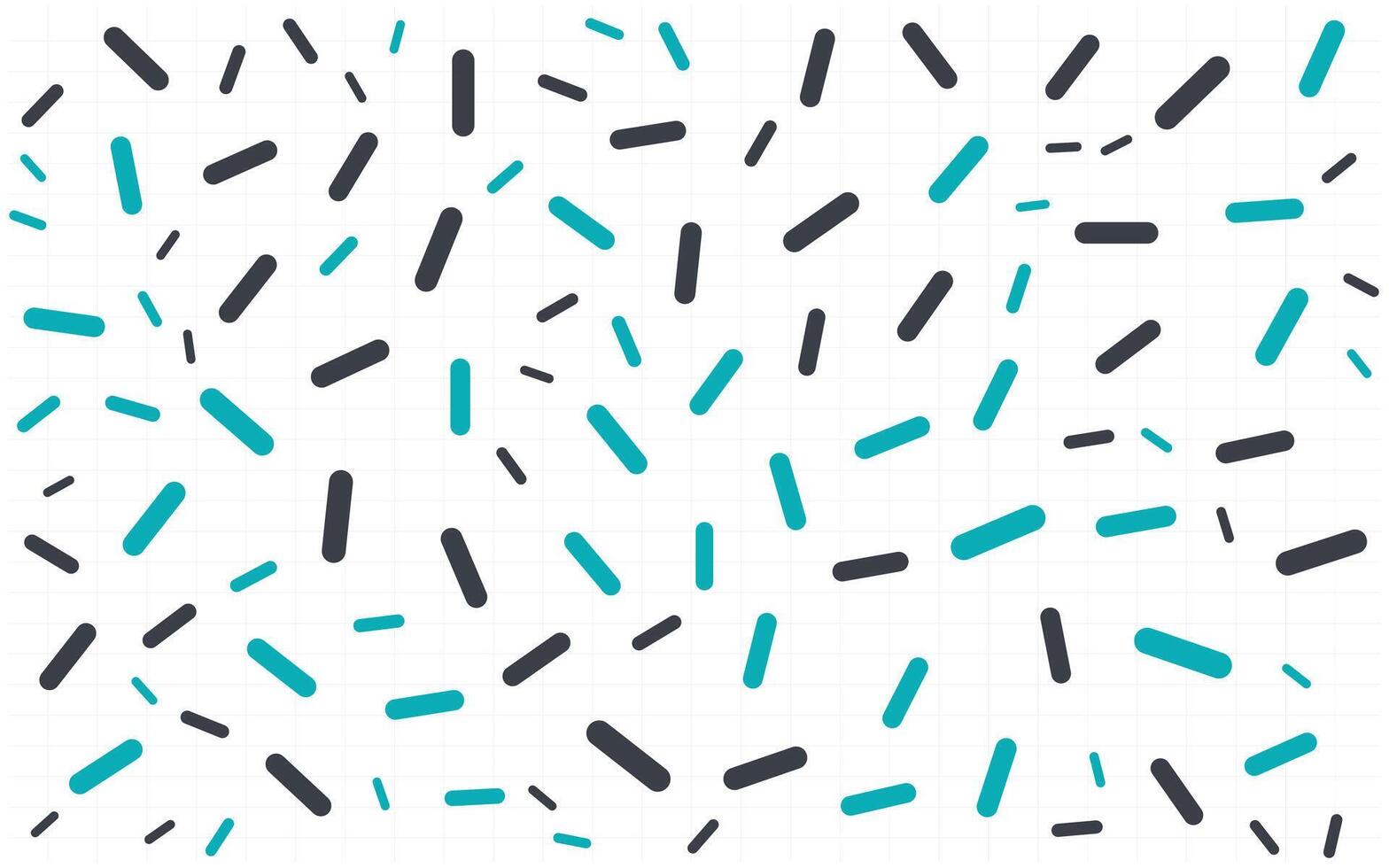 A pattern of blue and black confetti vector