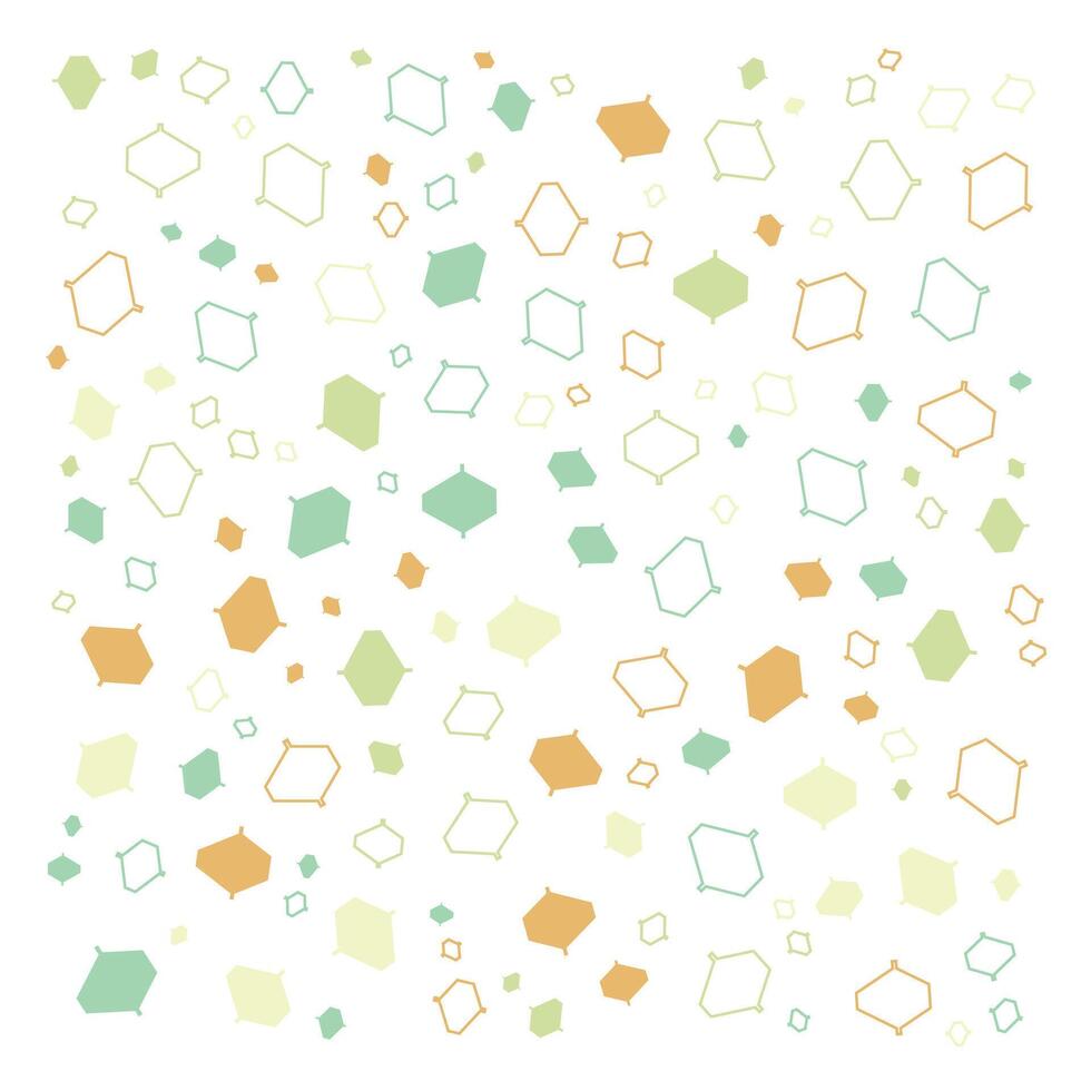 A colorful pattern with squares and triangles vector